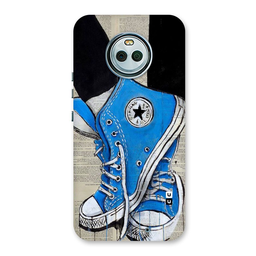 Blue Shoes Back Case for Moto X4