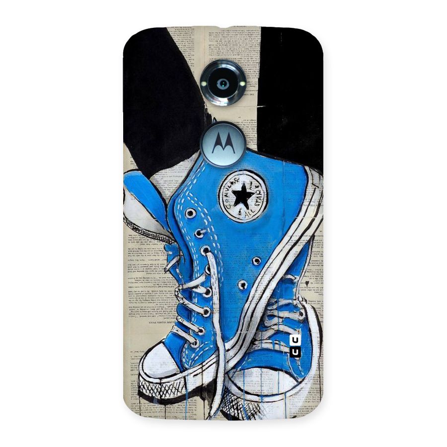 Blue Shoes Back Case for Moto X 2nd Gen