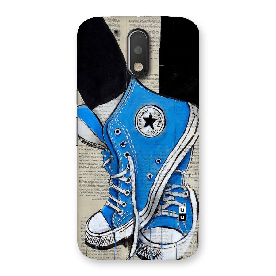 Blue Shoes Back Case for Motorola Moto G4 Plus