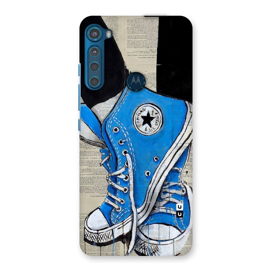 Blue Shoes Back Case for Motorola One Fusion Plus