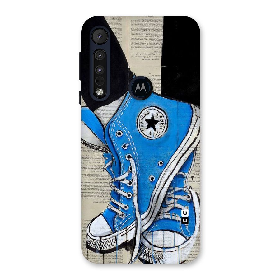 Blue Shoes Back Case for Motorola One Macro