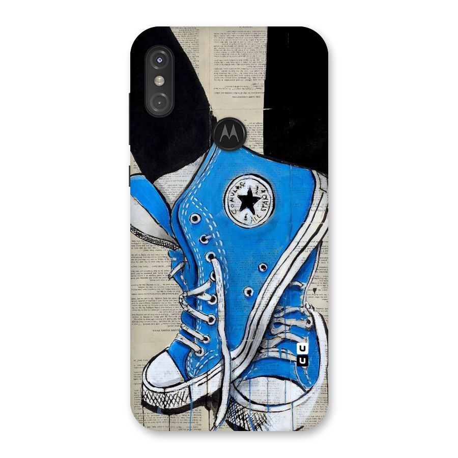 Blue Shoes Back Case for Motorola One Power