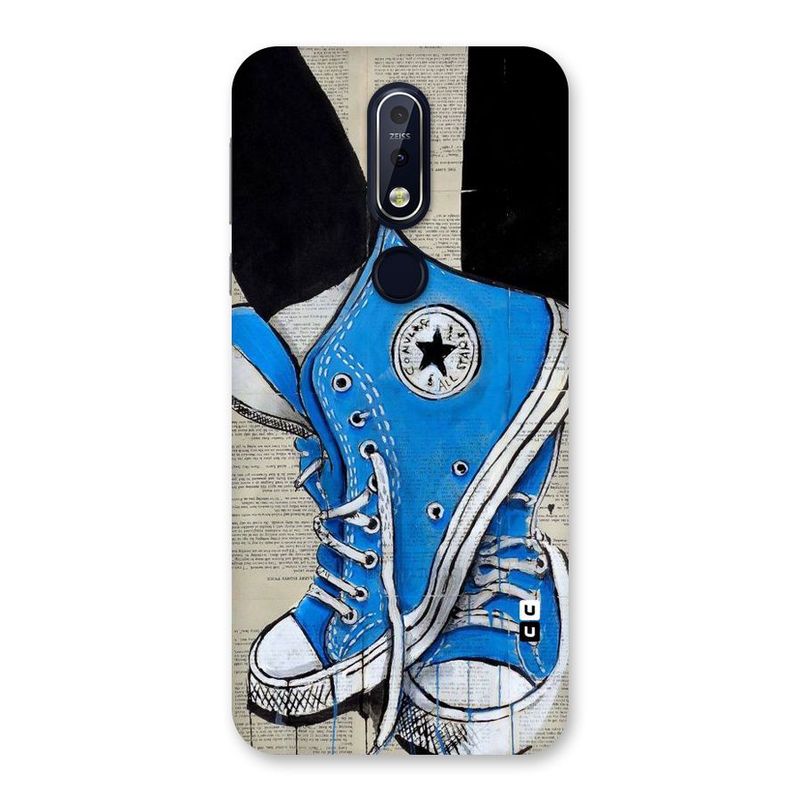 Blue Shoes Back Case for Nokia 7.1