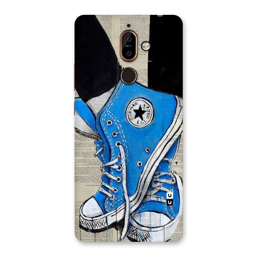 Blue Shoes Back Case for Nokia 7 Plus