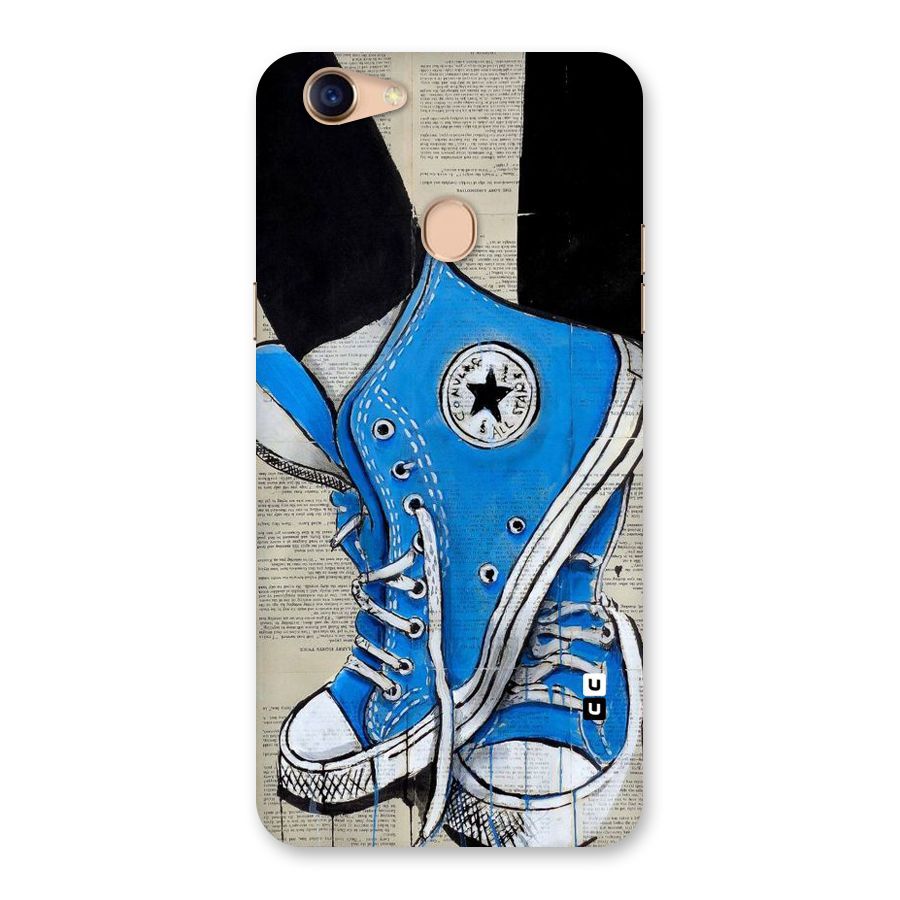 Blue Shoes Back Case for Oppo F5 Youth