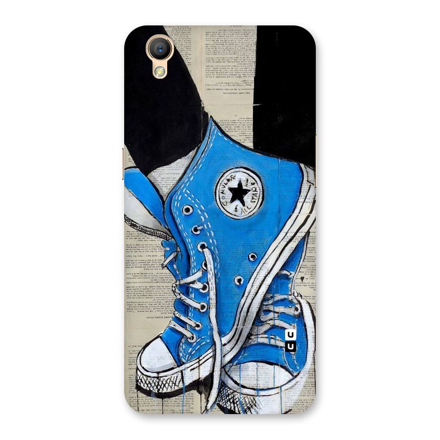 Blue Shoes Back Case for Oppo A37