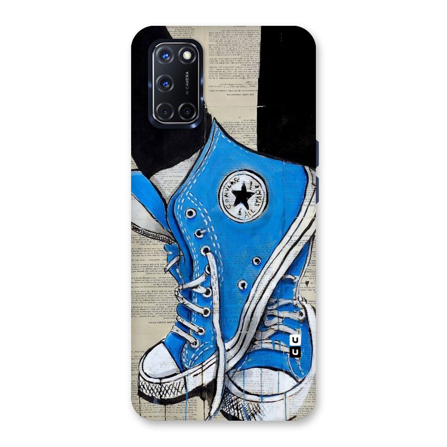 Blue Shoes Back Case for Oppo A52