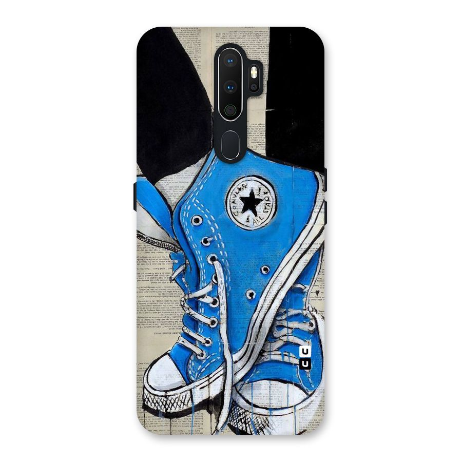 Blue Shoes Back Case for Oppo A5 (2020)