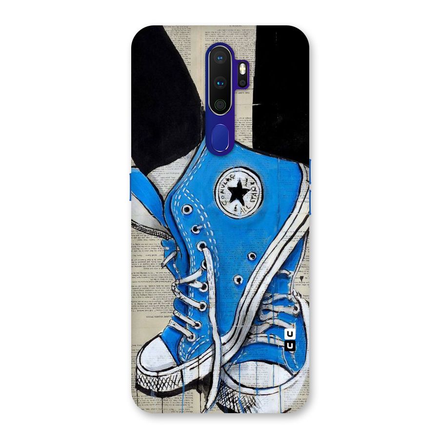 Blue Shoes Back Case for Oppo A9 (2020)