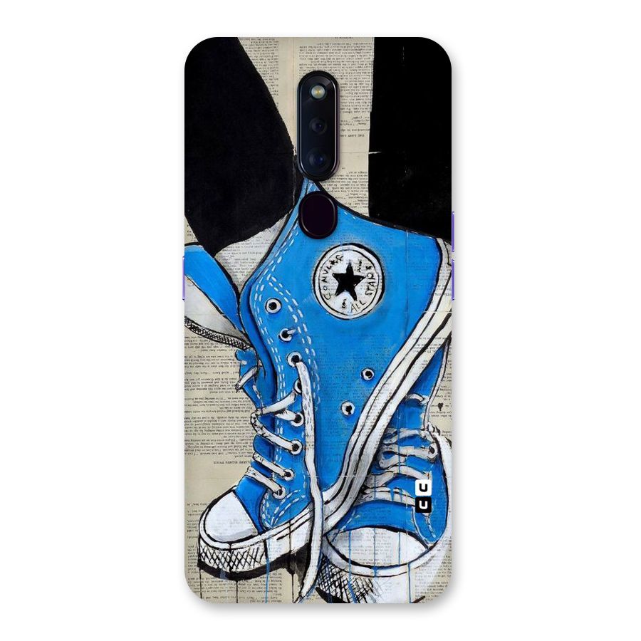 Blue Shoes Back Case for Oppo F11 Pro