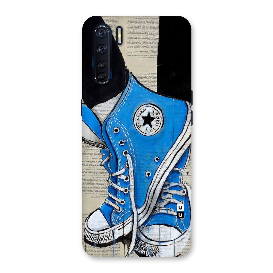 Blue Shoes Back Case for Oppo F15