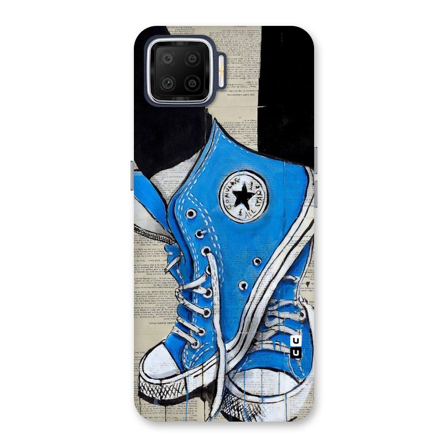 Blue Shoes Back Case for Oppo F17