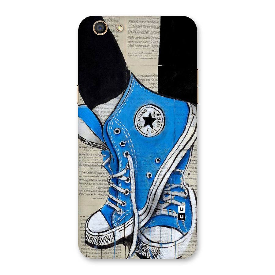 Blue Shoes Back Case for Oppo F3