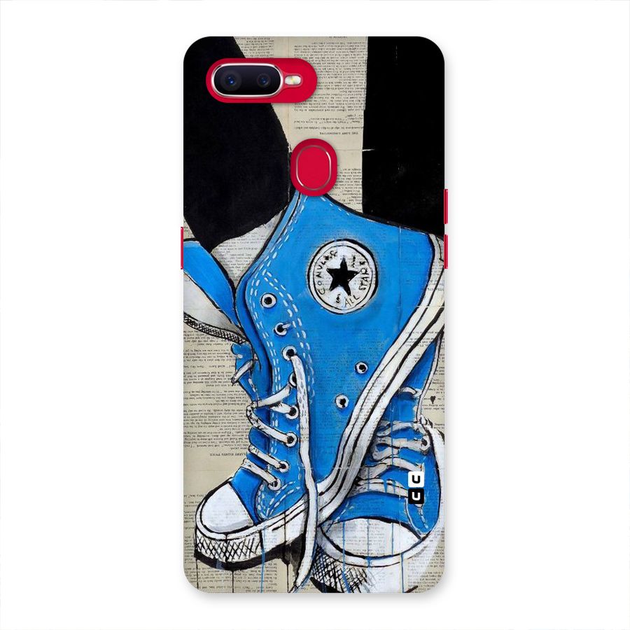 Blue Shoes Back Case for Oppo F9 Pro