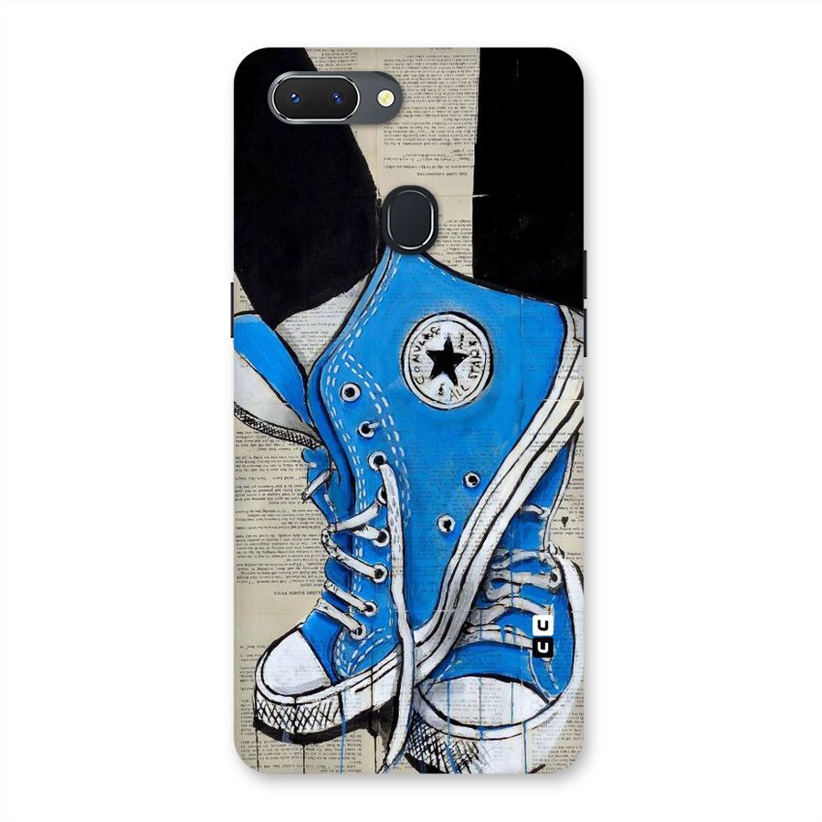 Blue Shoes Back Case for Oppo Realme 2