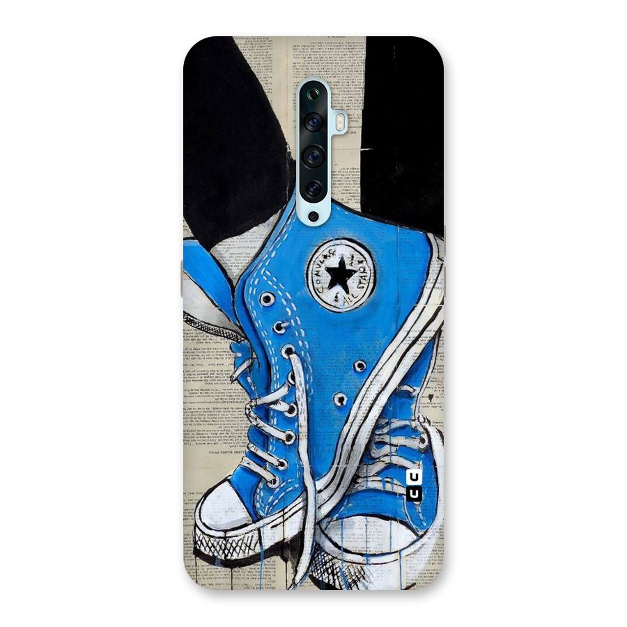 Blue Shoes Back Case for Oppo Reno2 F