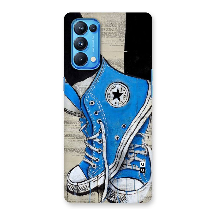 Blue Shoes Back Case for Oppo Reno5 Pro 5G