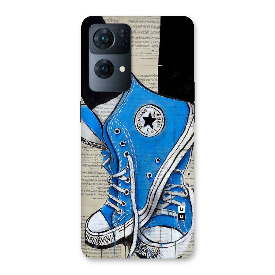 Blue Shoes Back Case for Oppo Reno7 Pro 5G