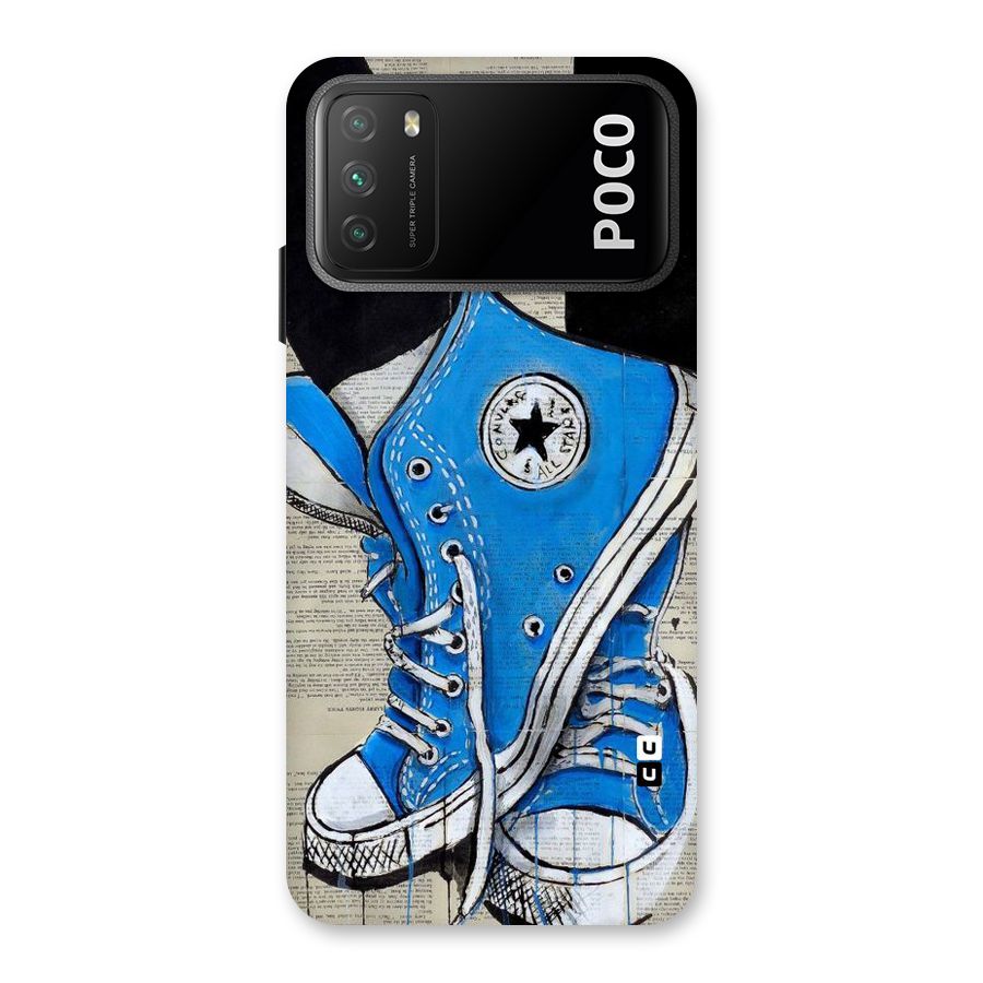 Blue Shoes Back Case for Poco M3