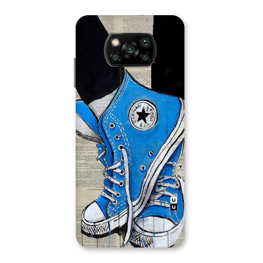 Blue Shoes Back Case for Poco X3