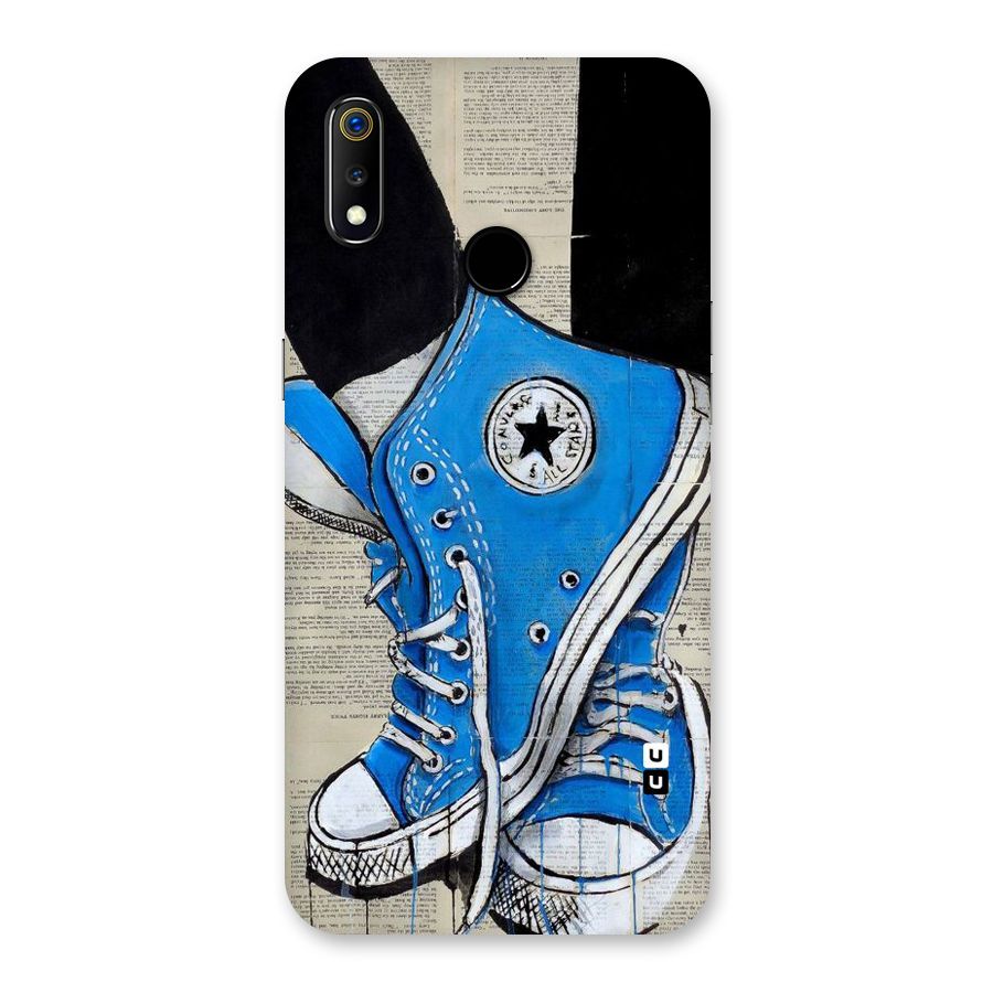 Blue Shoes Back Case for Realme 3