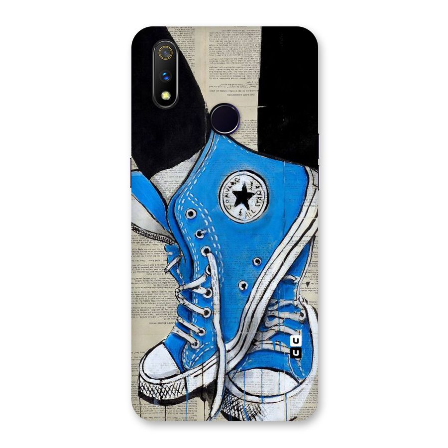 Blue Shoes Back Case for Realme 3 Pro