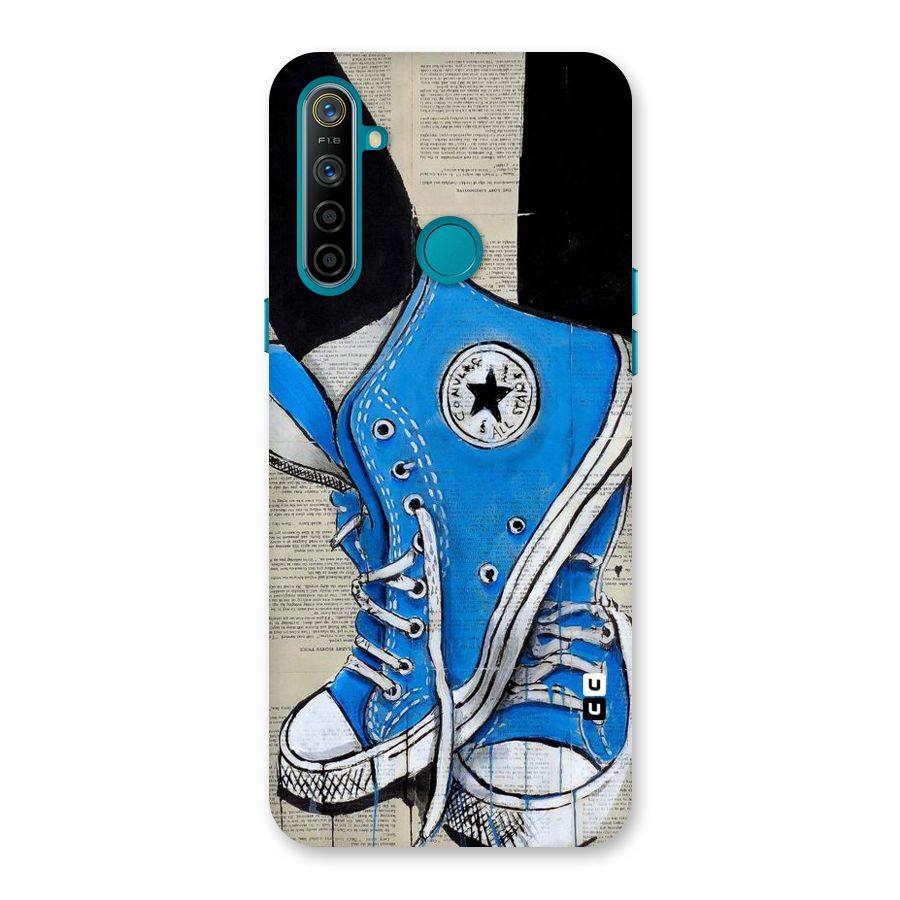 Blue Shoes Back Case for Realme 5i