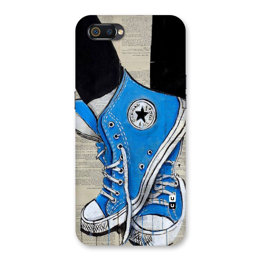 Blue Shoes Back Case for Realme C2