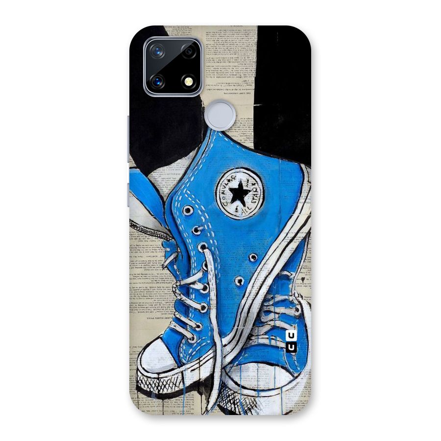 Blue Shoes Back Case for Realme Narzo 20
