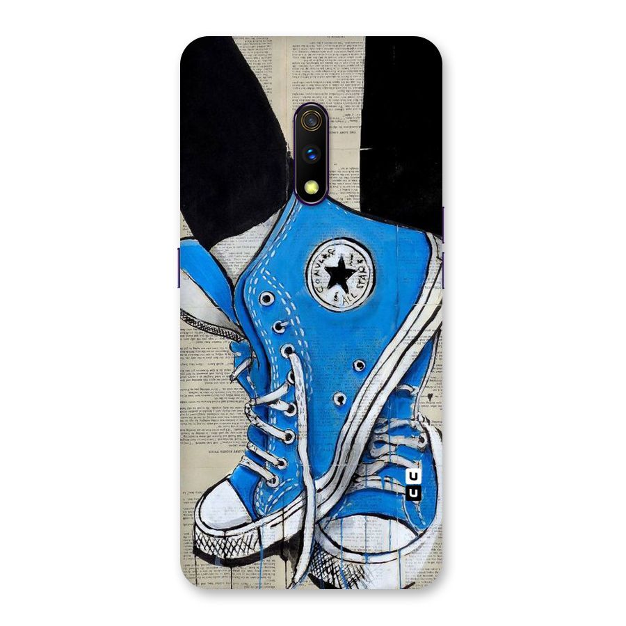 Blue Shoes Back Case for Realme X