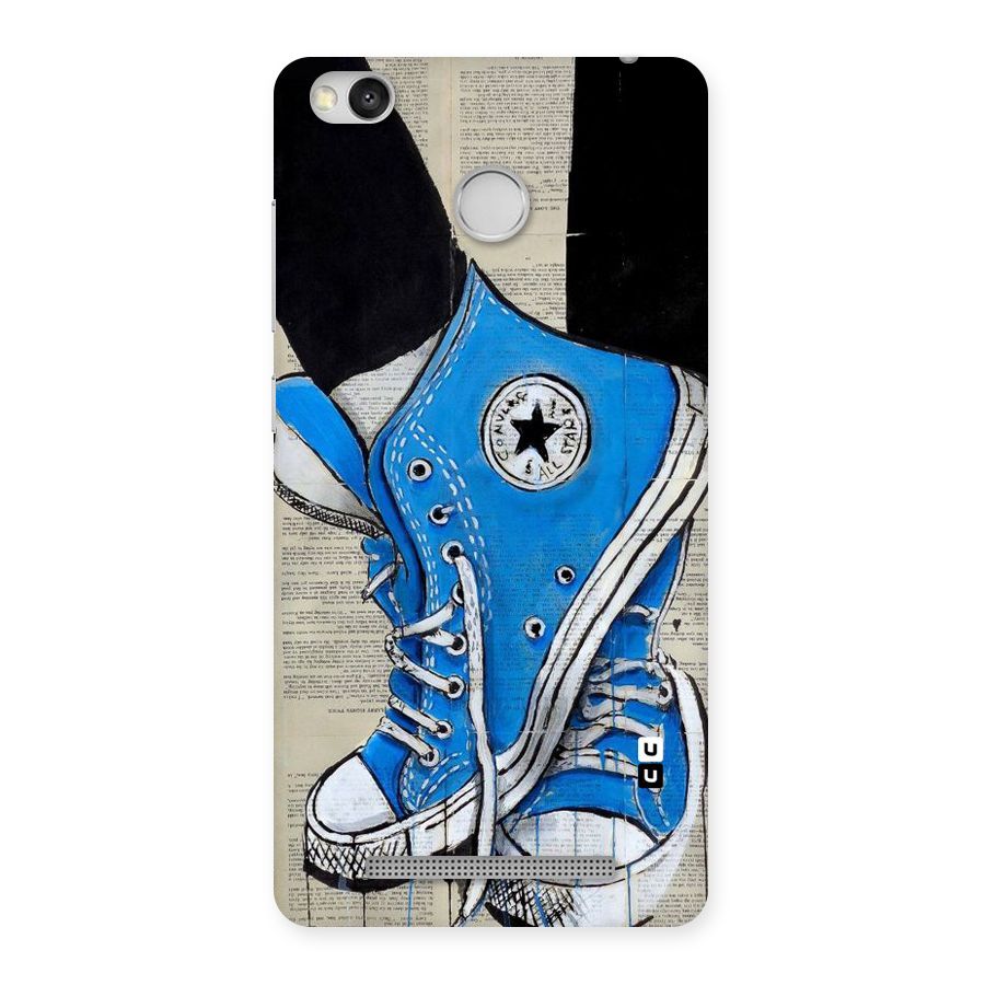 Blue Shoes Back Case for Redmi 3S Prime