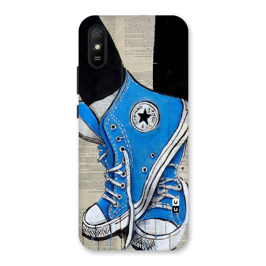Blue Shoes Back Case for Redmi 9A