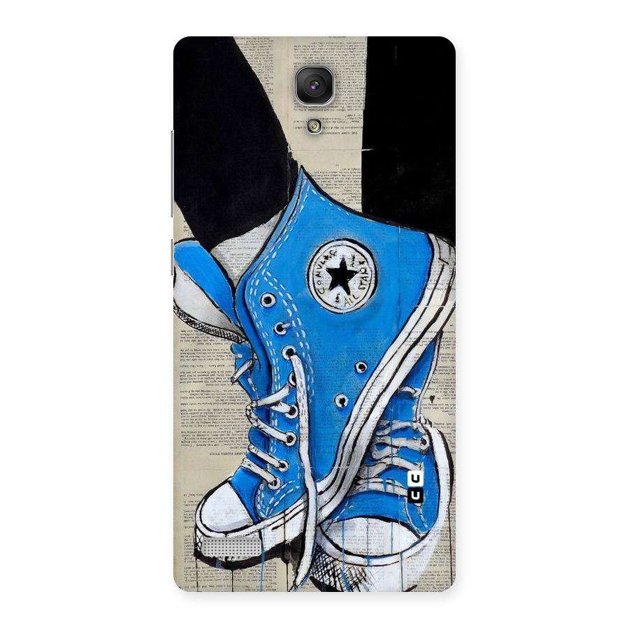 Blue Shoes Back Case for Redmi Note