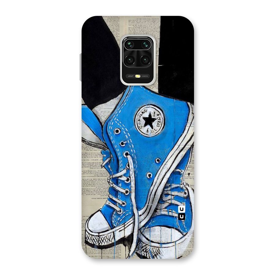 Blue Shoes Back Case for Redmi Note 9 Pro