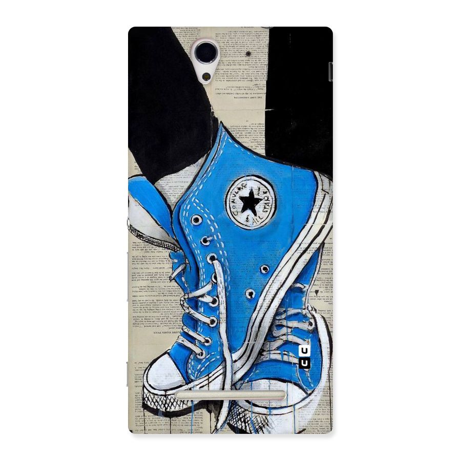 Blue Shoes Back Case for Sony Xperia C3