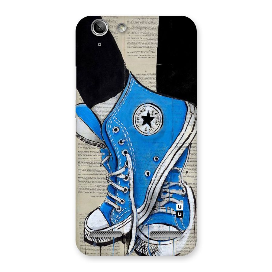 Blue Shoes Back Case for Vibe K5