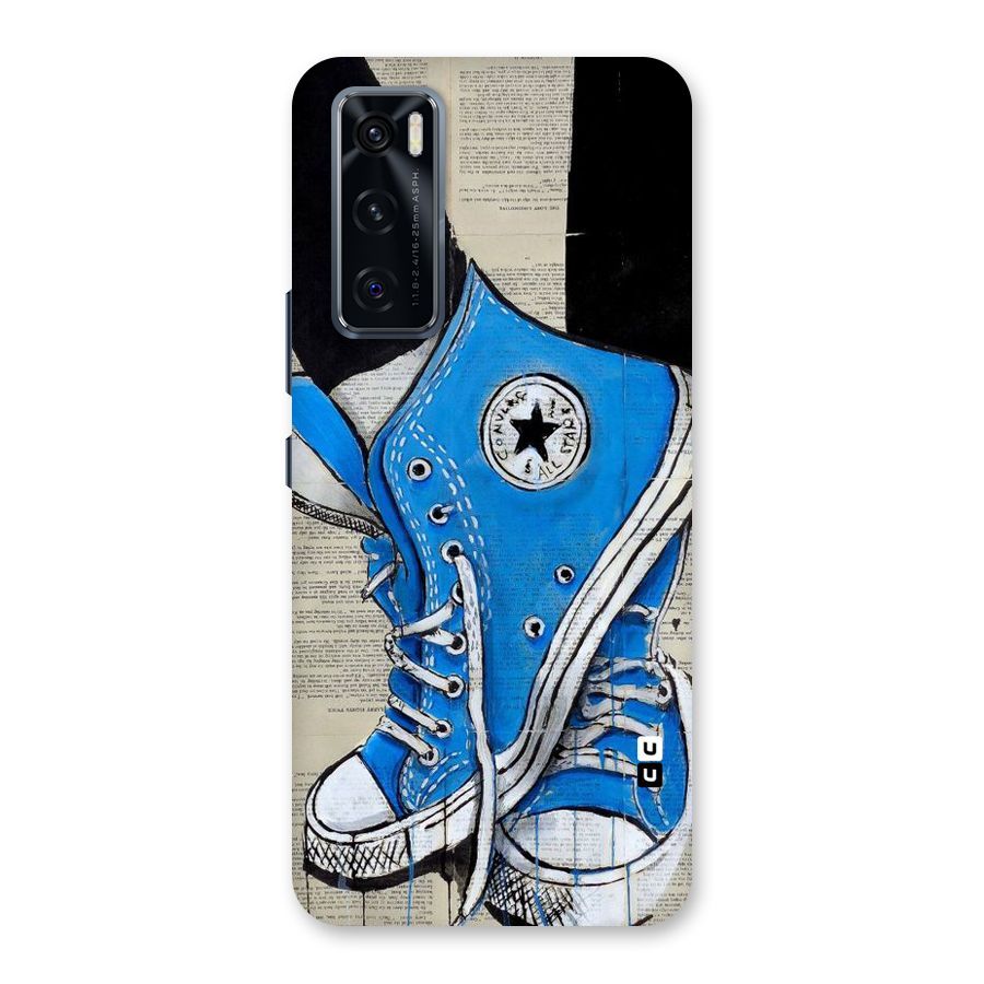 Blue Shoes Back Case for Vivo V20 SE