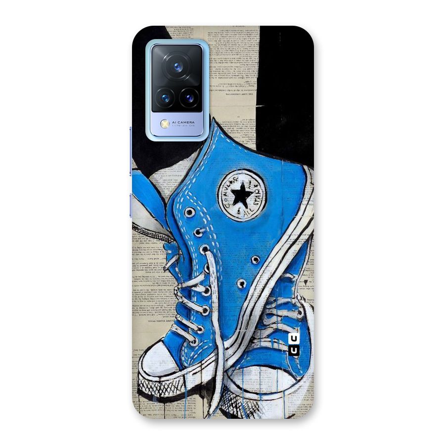 Blue Shoes Back Case for Vivo V21 5G