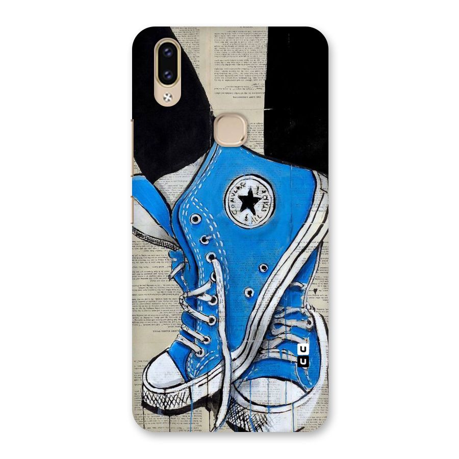 Blue Shoes Back Case for Vivo V9 Youth