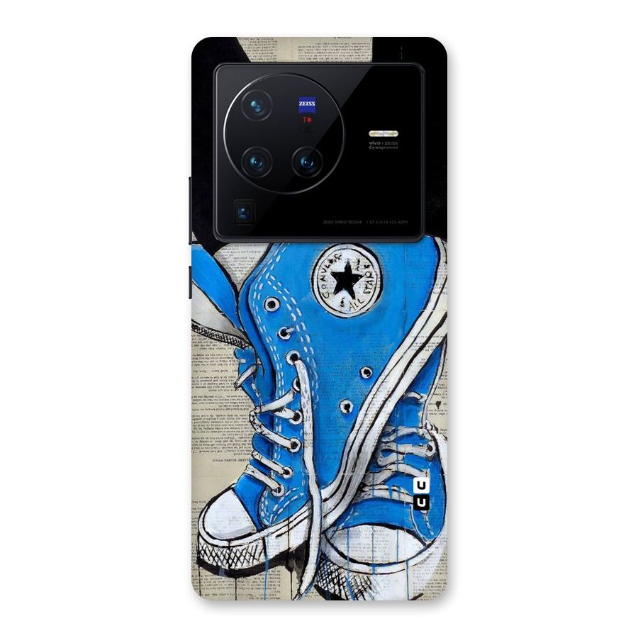 Blue Shoes Back Case for Vivo X80 Pro