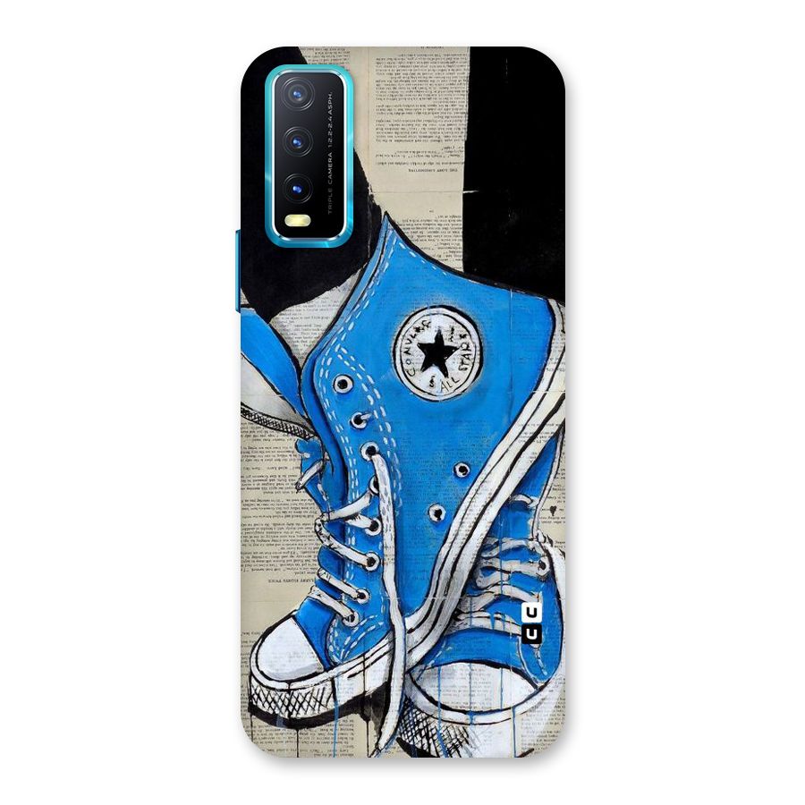 Blue Shoes Back Case for Vivo Y20G