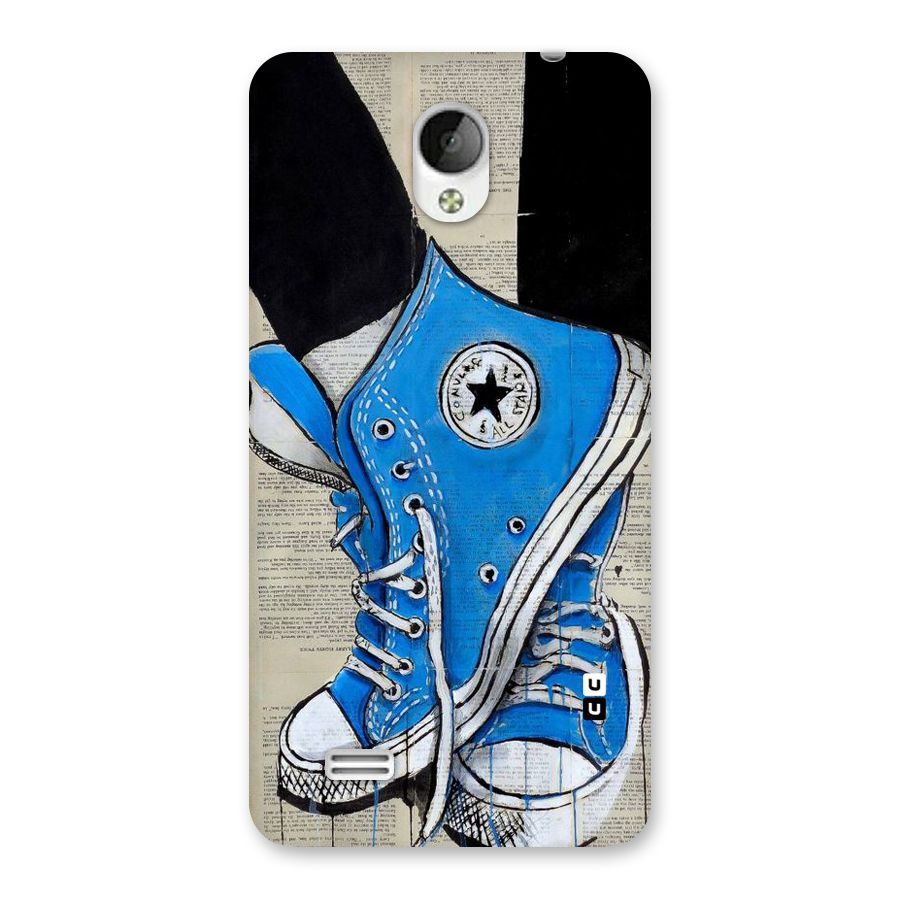 Blue Shoes Back Case for Vivo Y21