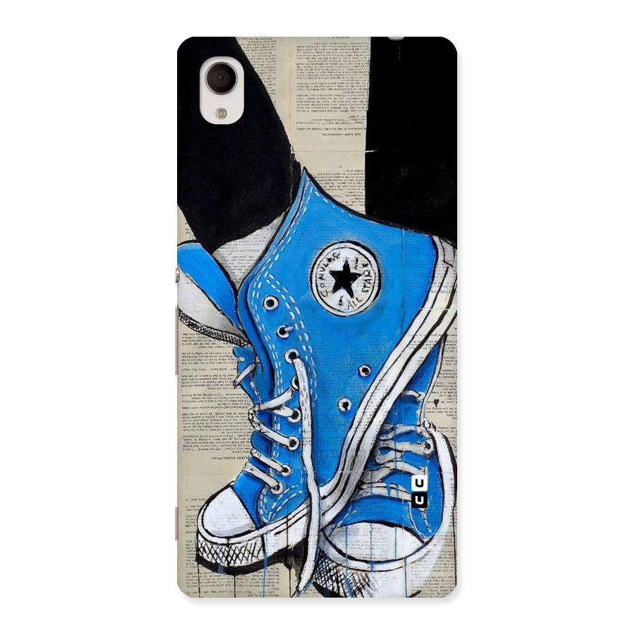 Blue Shoes Back Case for Xperia M4 Aqua