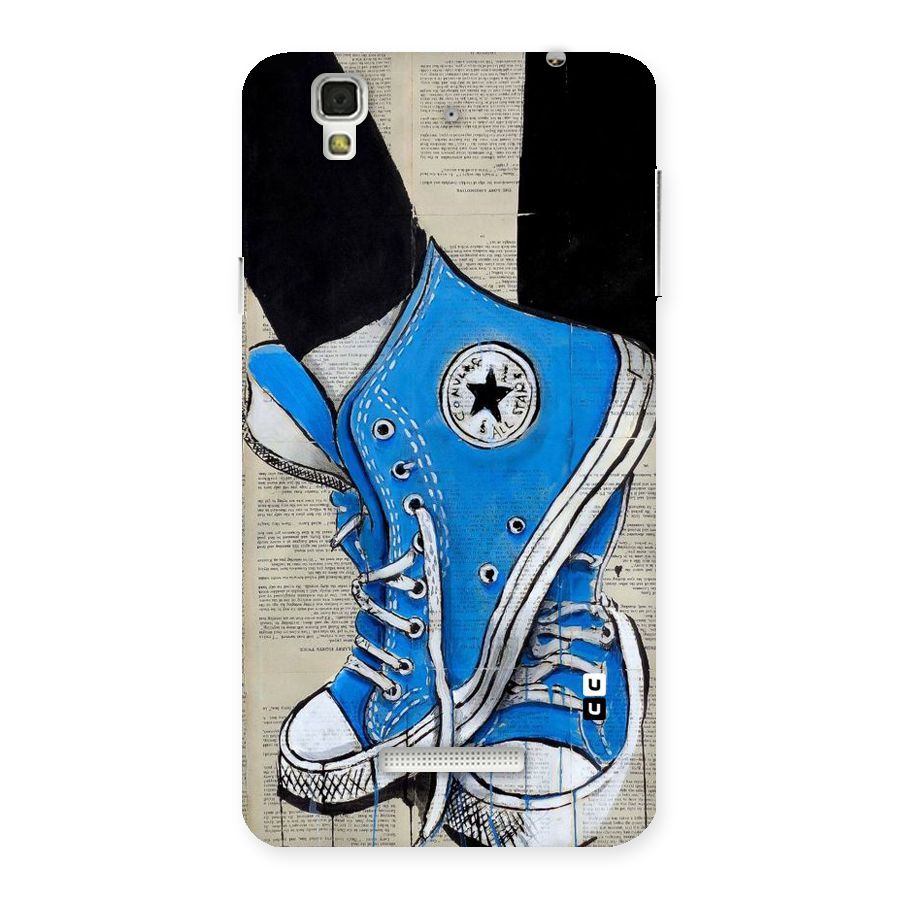 Blue Shoes Back Case for YU Yureka Plus