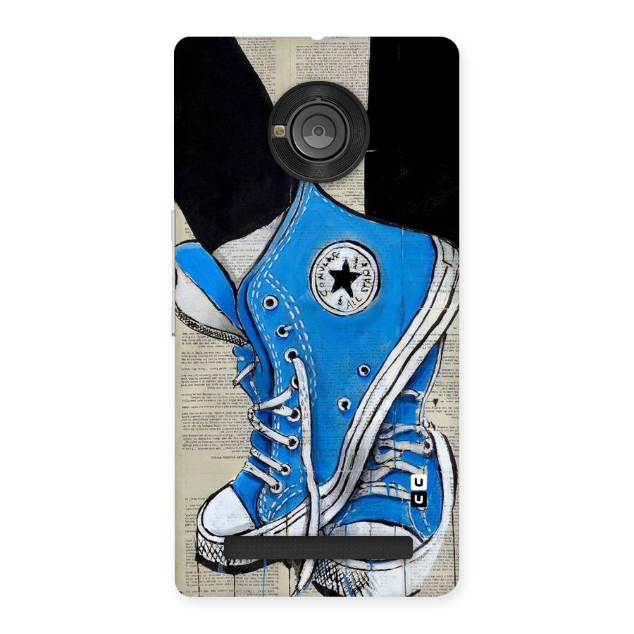 Blue Shoes Back Case for Yu Yuphoria