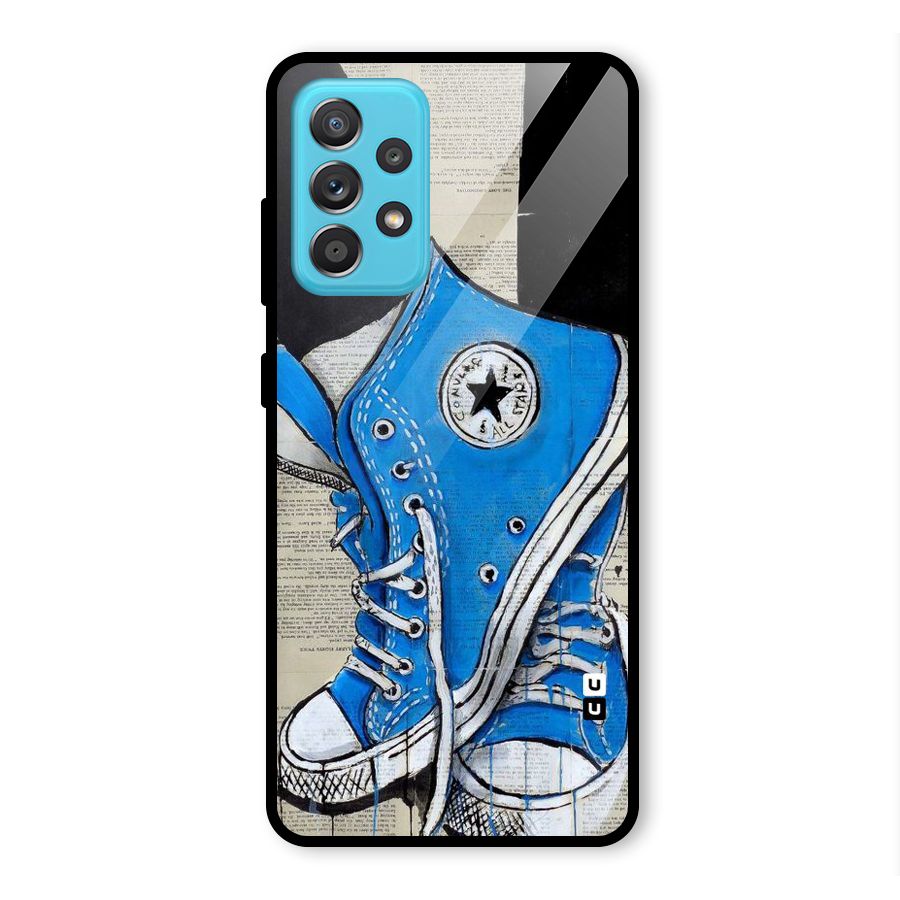 Blue Shoes Glass Back Case for Galaxy A52