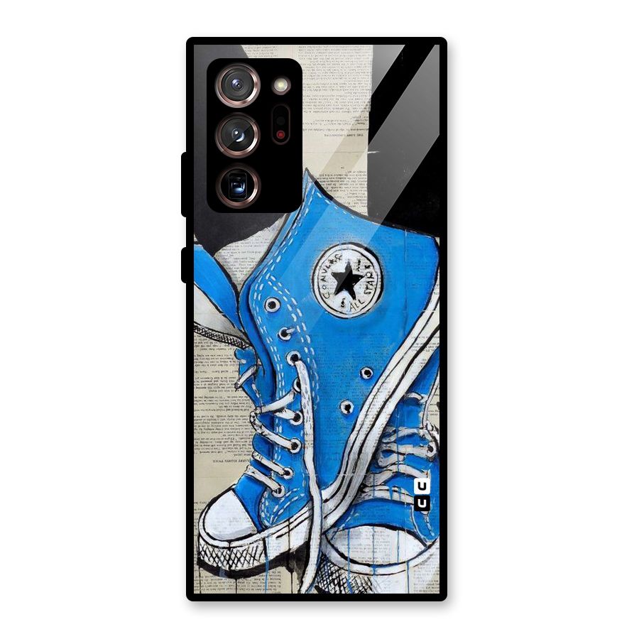 Blue Shoes Glass Back Case for Galaxy Note 20 Ultra
