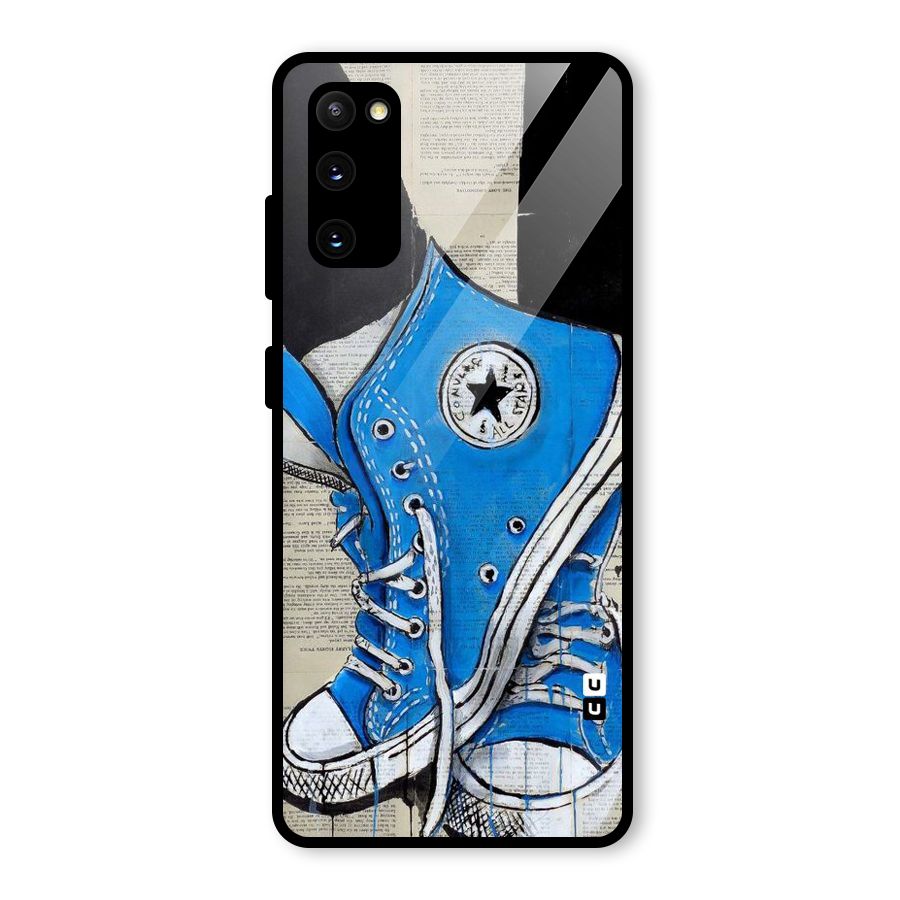 Blue Shoes Glass Back Case for Galaxy S20 FE