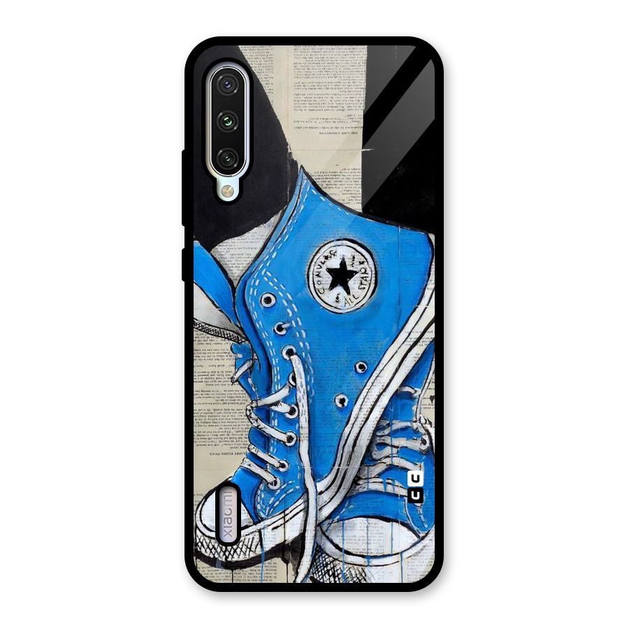 Blue Shoes Glass Back Case for Mi A3