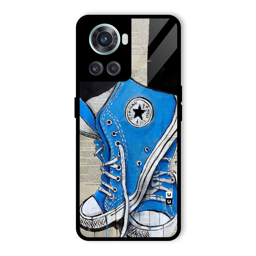 Blue Shoes Glass Back Case for OnePlus 10R